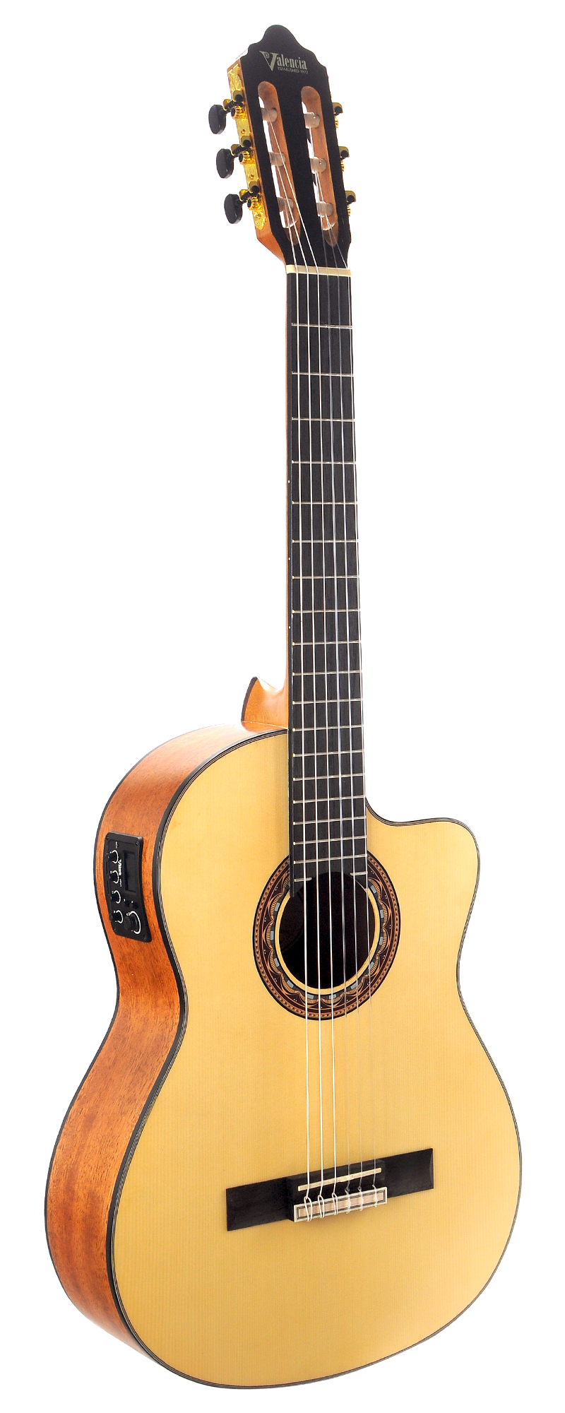 Valencia VC304CE 300 Series Right-Handed Classical Electric Guitar with Cutaway