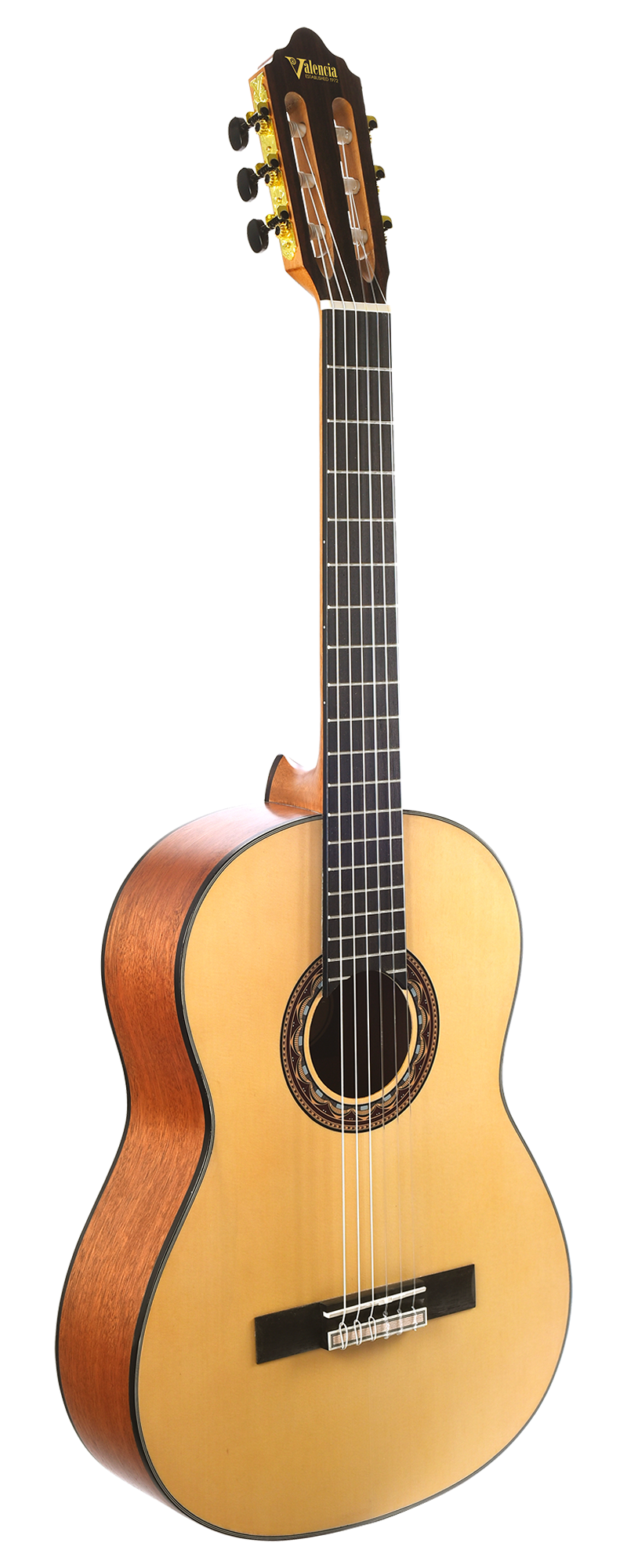 Valencia VC304 4/4-Sized Classical Guitar in Natural Finish