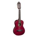 Valencia 200 Series VC201TWR 1/4-Sized Right-Handed  Classical Nylon Guitar in Transparent Wine Red