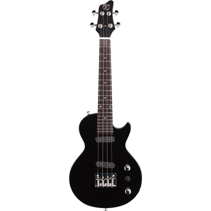 Vorson LP-Style Tenor-Scale Solid Body Electric Ukulele in Black