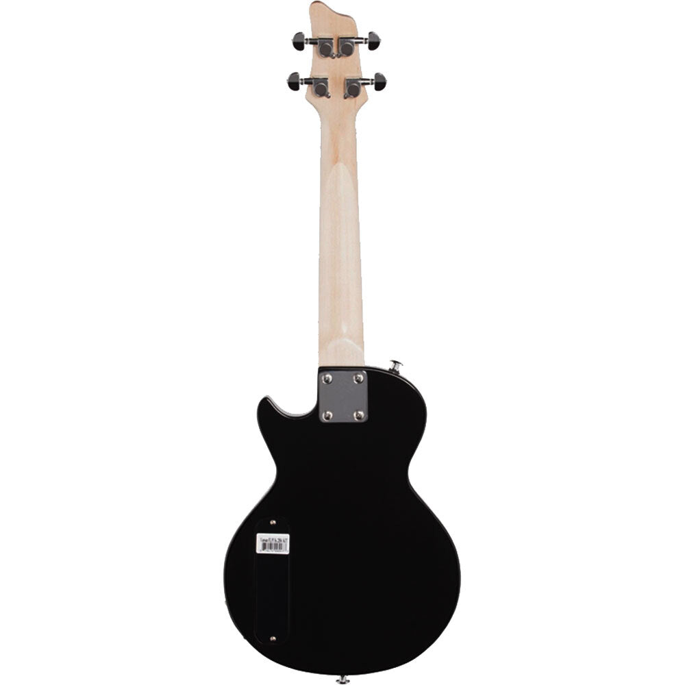 Vorson LP-Style Tenor-Scale Solid Body Electric Ukulele in Black