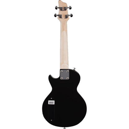 Vorson LP-Style Tenor-Scale Solid Body Electric Ukulele in Black