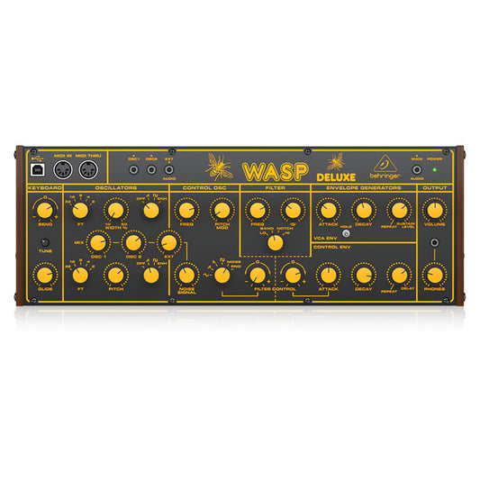 Behringer Wasp Deluxe Hybrid Synthesizer with Dual OSCs & Multi-Mode VCF