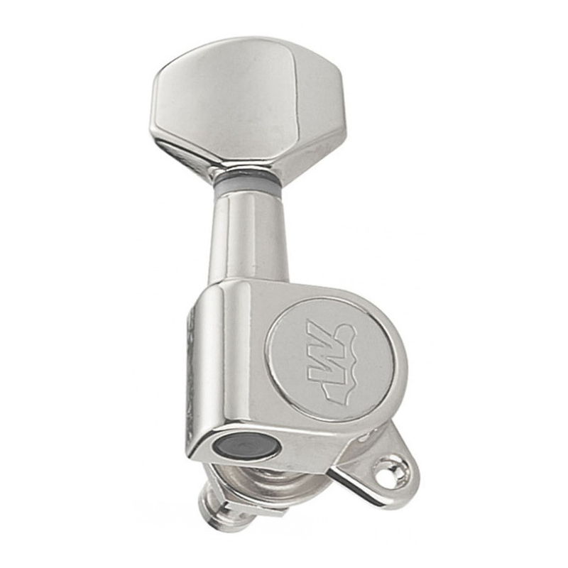 Wilkinson WJ07/6CR Electric Guitar Tuning Machines in Chrome Finish (6-inline)