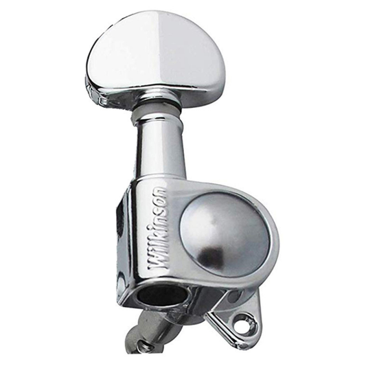 Wilkinson WJ703MCR Roto Style Acoustic/Electric Tuning Machines in Chrome Finish (3+3)