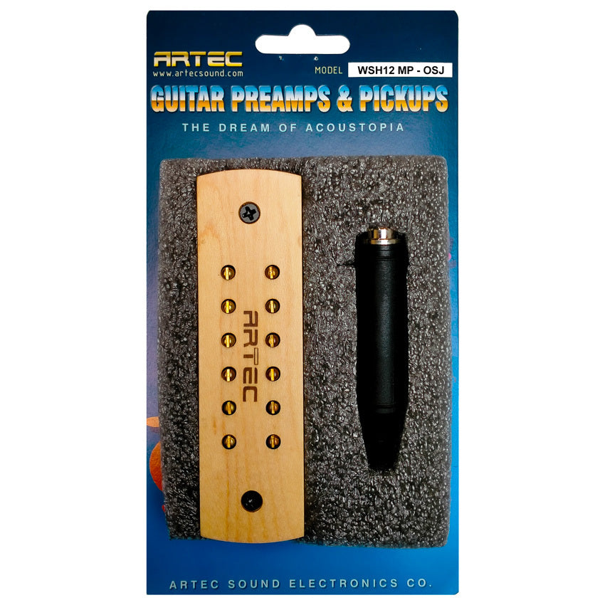 Artec WSH12MP/OSJ WSH12 Humbucker Soundhole Pickup with External Output Jack in Maple