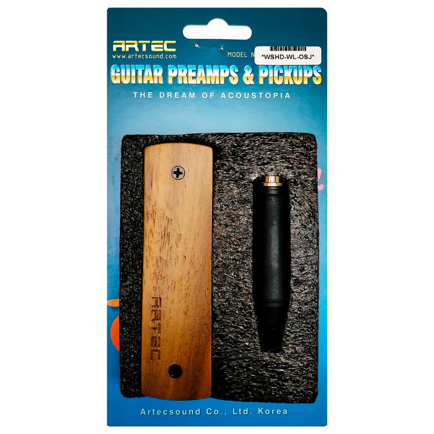 Artec WSHDWN/OSJ WSHD Humbucker Soundhole Pickup with External Output Jack in Walnut