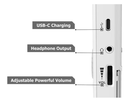 Cherub WSM-210 White Rechargable Digital Metronome