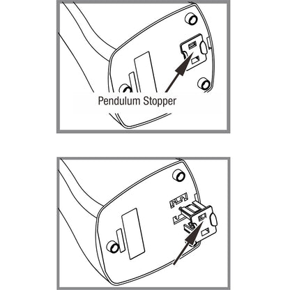 Cherub WSM-305 White Pyramid Style Mechanical Metronome with Bell