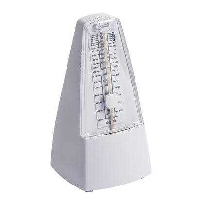 Cherub WSM-305 White Pyramid Style Mechanical Metronome with Bell