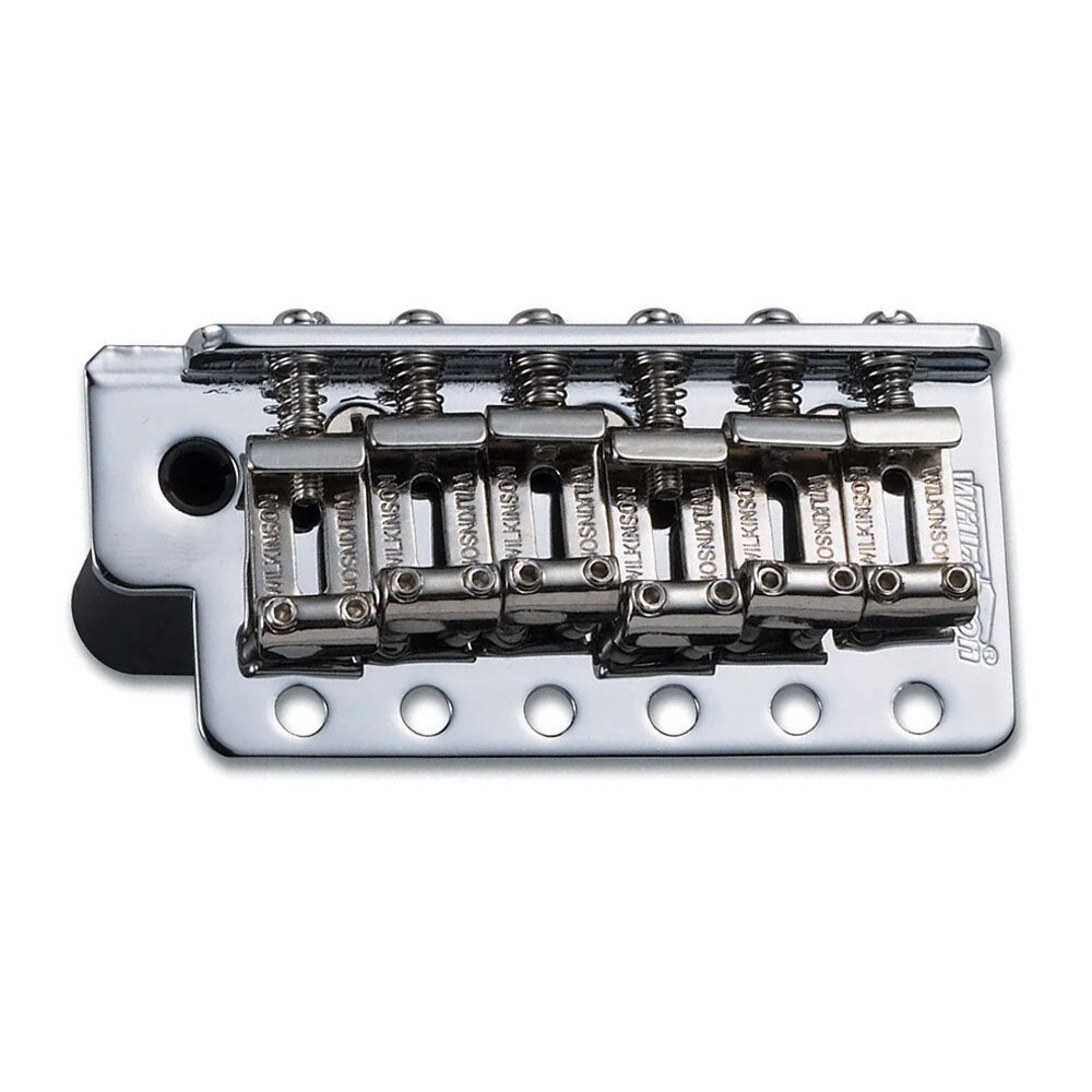 Wilkinson WVCSB/CR Classic ST Style Complete 6-point Tremolo Bridge in Chrome with Steel Block