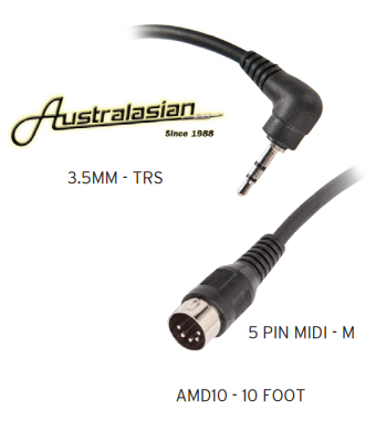 Australasian Rock Leads Midi Cable