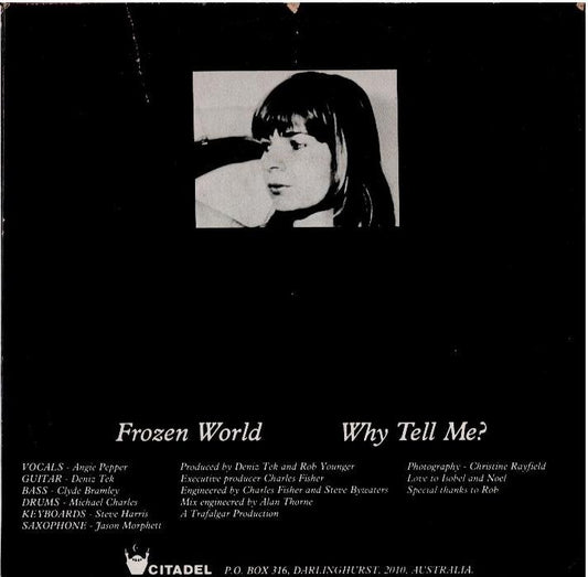 Angie Pepper - Frozen World (Vinyl, 7", 45 RPM, Single)