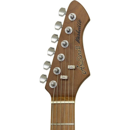 Aria 615-MK2 Nashville Electric Guitar in Ruby Red Gloss Finish