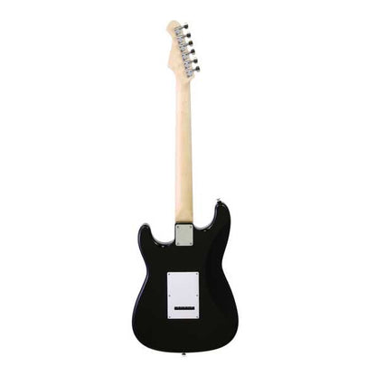 Aria STG-004 Series Electric Guitar in Black with White Pickguard