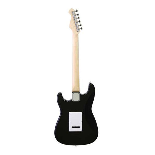 Aria STG-004 Series Electric Guitar in Black with White Pickguard