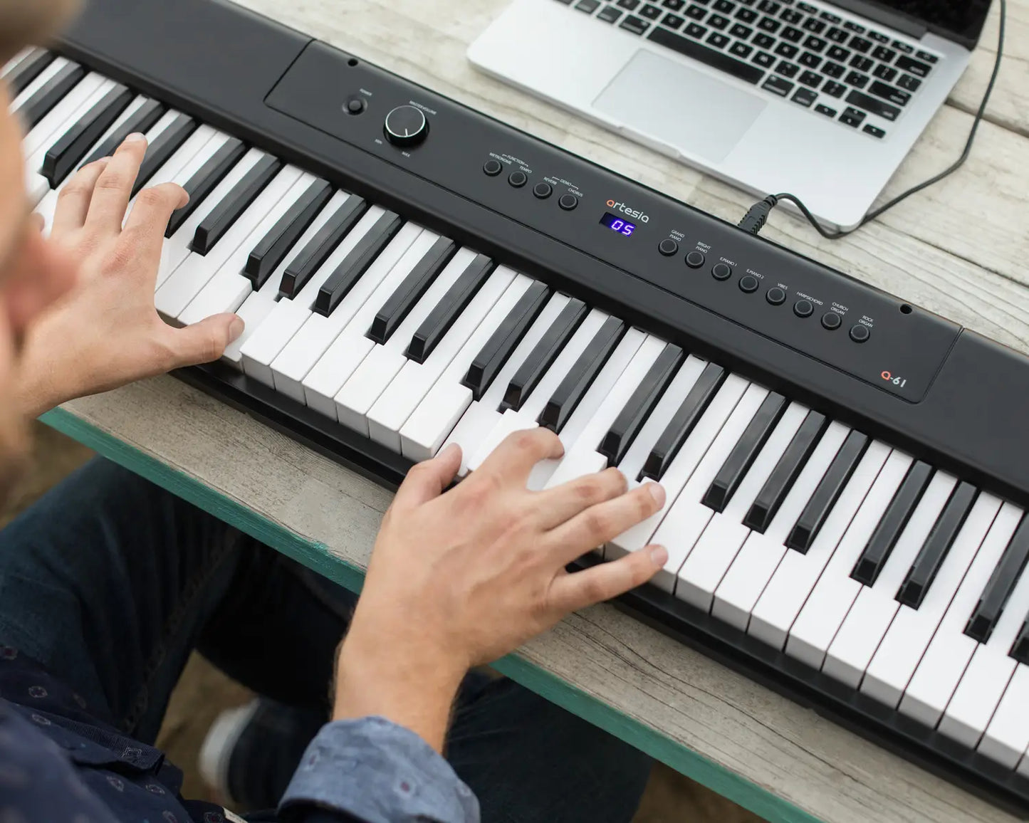 Artesia A-61 Digital Piano in Black