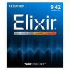 Elixir Nanoweb Nickel Plated Steel Electric Guitar Strings E12002 Super Light (9-42)