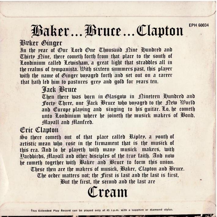 Cream - Strange Brew (Vinyl, 7", EP, 45 RPM)