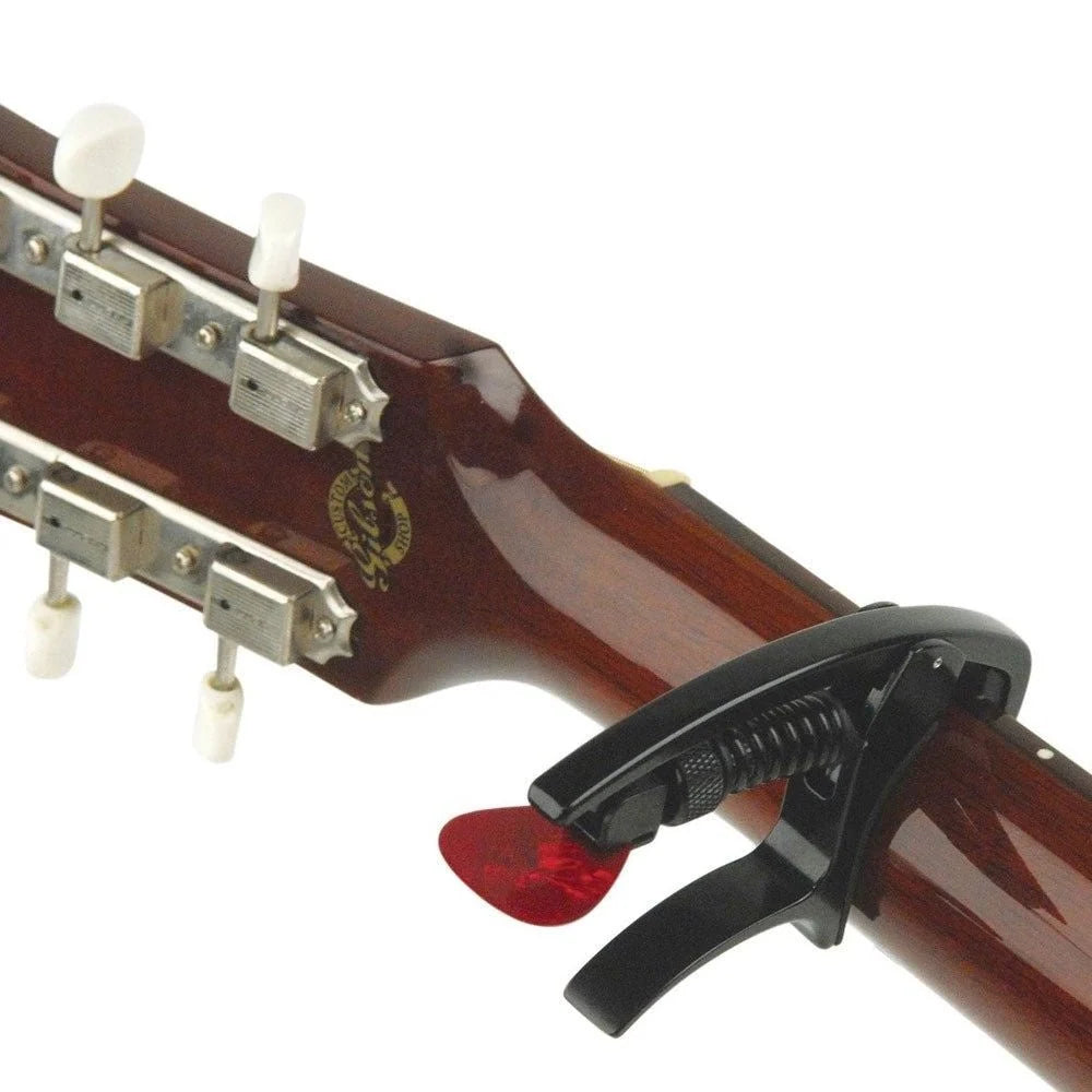 D'Addario PW-CP-09 Tri-Action Capo Adjustable Tension (Black)