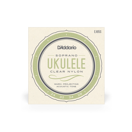 D'Addario Pro-Arte EJ65S Soprano Clear Nylon Ukulele Strings