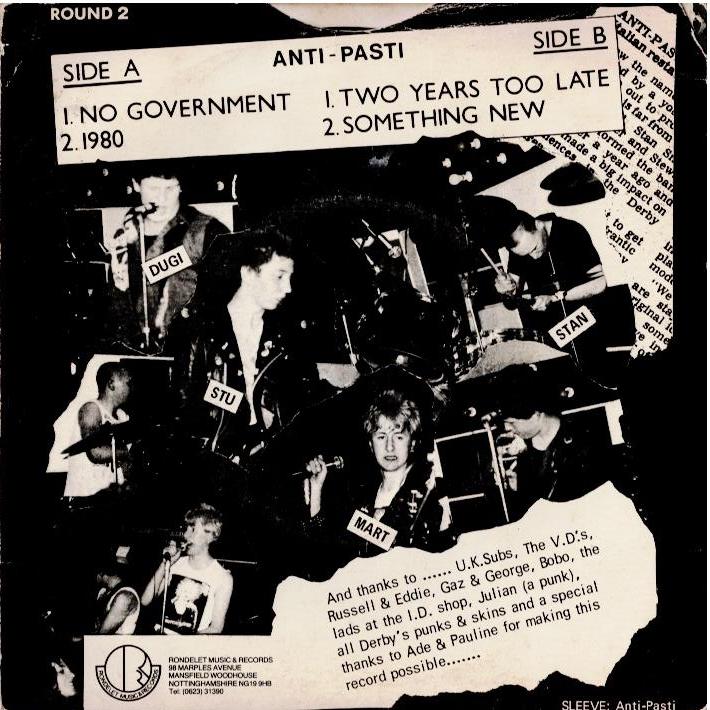 Anti-Pasti - Four Sore Points.... (Vinyl, 7", 45 RPM, EP)