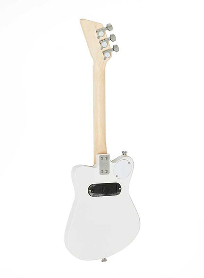 Loog LGMIEW Kids Electric Mini Guitar in White