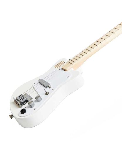 Loog LGMIEW Kids Electric Mini Guitar in White
