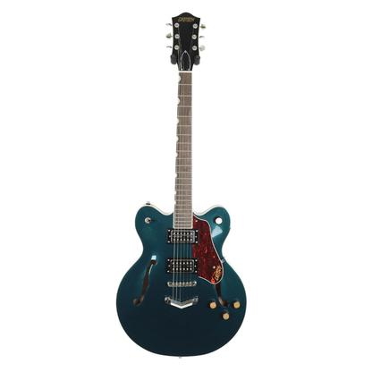 2025 Gretsch G2622/MDSPH Semi-Hollow Electric Guitar in Metallic Teal Sparkle