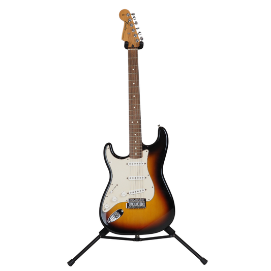 2008 Fender Left-handed Stratocaster MIM Electric Guitar in 3-Tone Sunburst