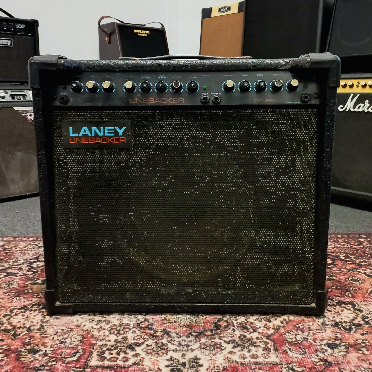 1980s Laney Linebacker 65 Reverb Guitar Combo