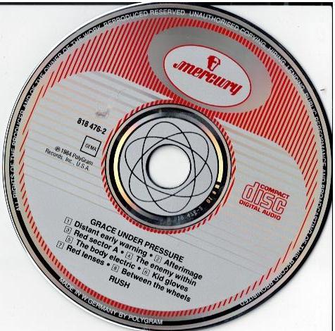 Rush – Grace Under Pressure (CD, Album)