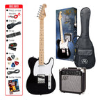 Beginner Packs: SX 4/4-Sized TL-Style Electric Guitar Pack with SX 10w Amp