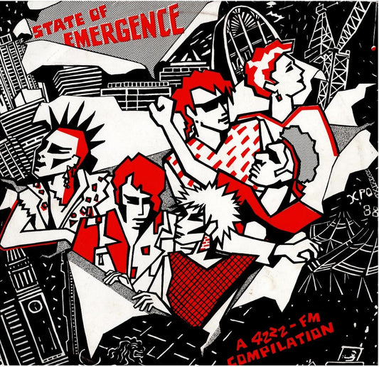 Compilation - State Of Emergence - A 4ZZZ Compilation (Vinyl, LP, Compilation, White Label)