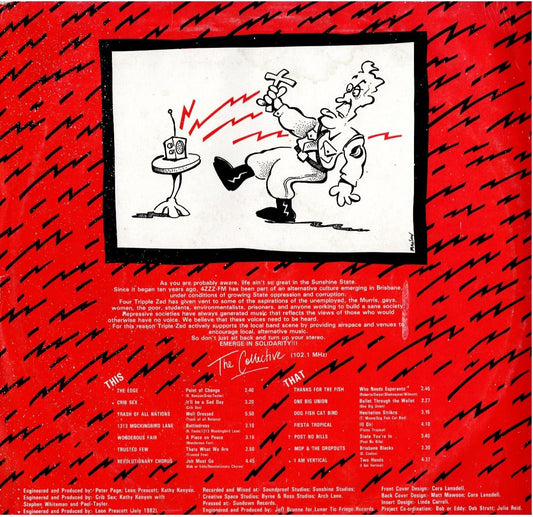 Compilation - State Of Emergence - A 4ZZZ Compilation (Vinyl, LP, Compilation, White Label)