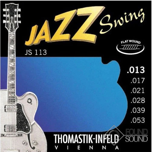 Thomastik-Infeld JS113 Set Jazz Swing Flatwound Guitar Strings - Medium 13-53