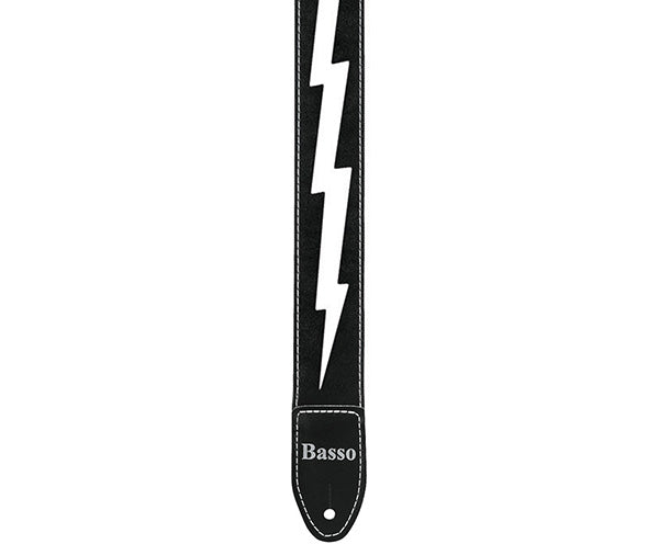 Basso Synthetic SF51 Lightning Vegan Leather Guitar Straps