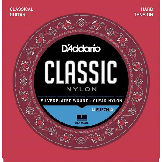 D'Addario Nylon Classical Guitar Strings EJ27H Hard Tension