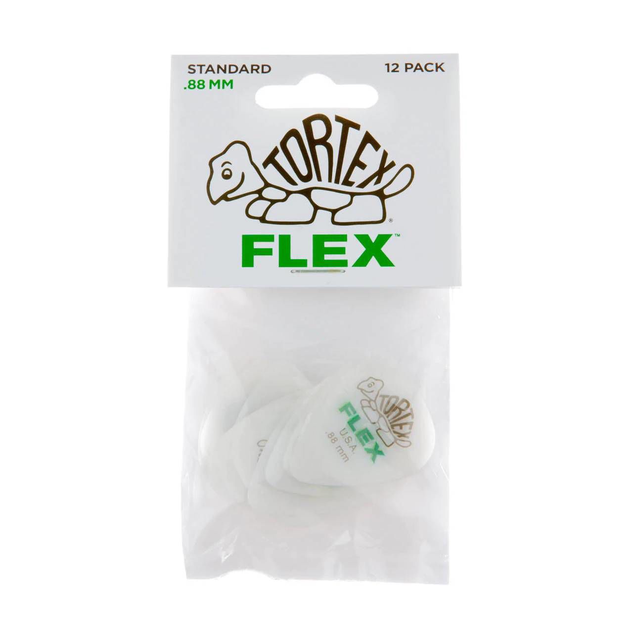 Dunlop Tortex Flex Standard Shape Picks 12 pack (Assorted Sizes)