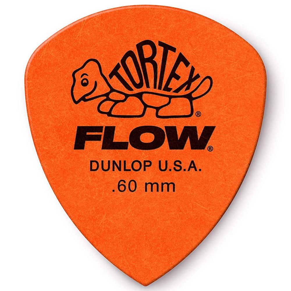 Dunlop Tortex Flow 12 Pack Picks (Assorted Sizes/Colours)