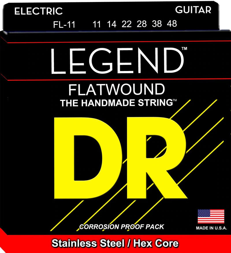 DR Legend Flatwound Electric Guitar Strings 11-48