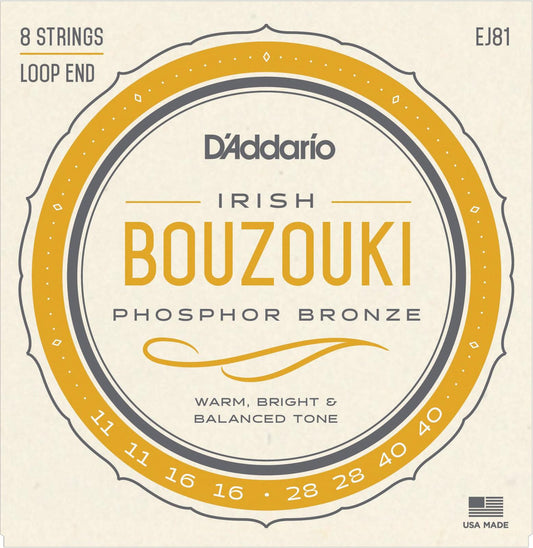 D'Addario EJ81 Irish Bouzouki Strings (11-40)