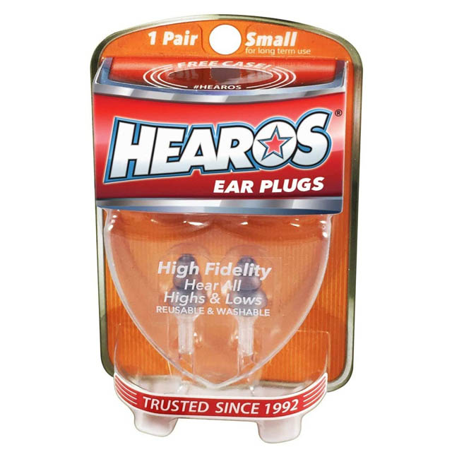 Hearos High Fidelity Series Ear Plugs (Assorted Sizes)