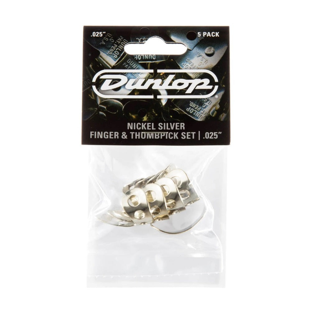 Dunlop JP500 Nickel Silver Finger Pick 0.25 Player Pack