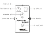 NUX NXANDELAY Reissue Series Analog Delay Effects Pedal