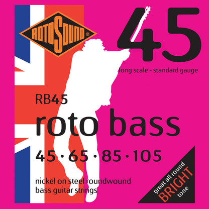 Rotosound Roto Bass Nickel on Steel Roundwound Strings (Assorted Gauges)