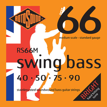 Rotosound Swing Bass 66 Stainless Steel Roundwound Strings (Assorted Gauges/Scales)