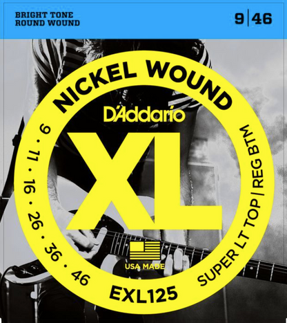 D'Addario XL Nickel Wound Electric Guitar Strings (Assorted Gauges)