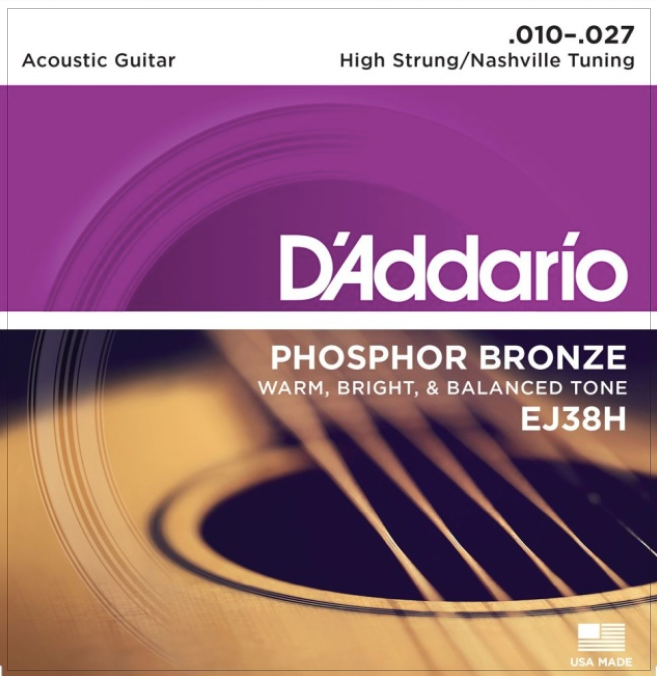 D'Addario Phosphor Bronze Acoustic Guitar Strings (Assorted Gauges)