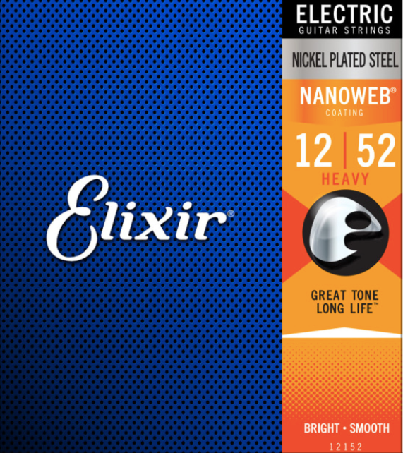 Elixir Nanoweb Nickel Plated Steel Electric Guitar Strings - Assorted Gauges